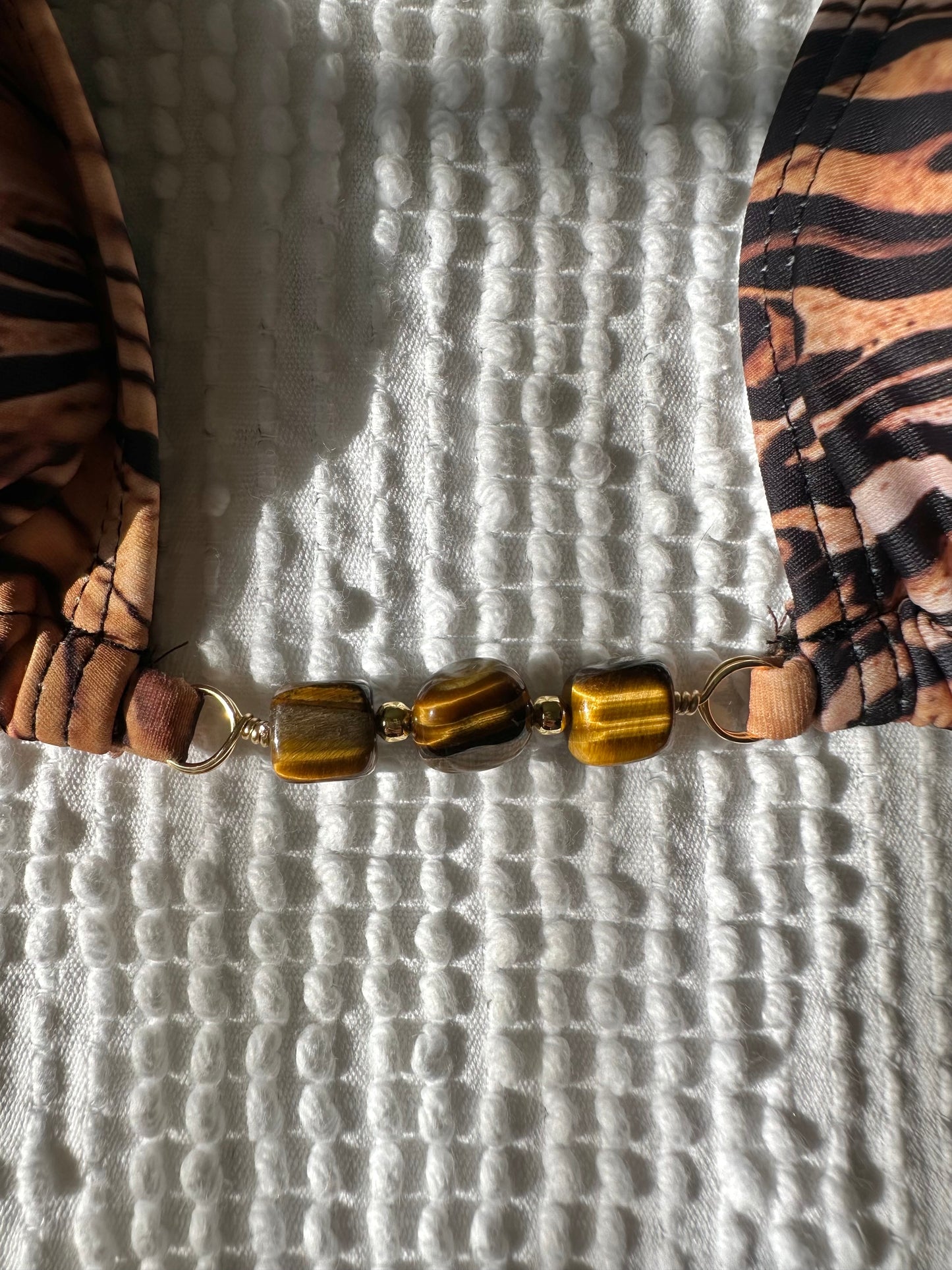 tiger print bikini set