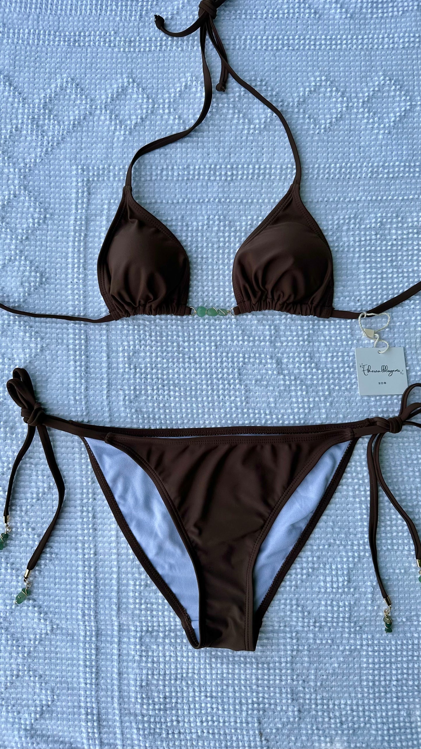 green aventurine bikini