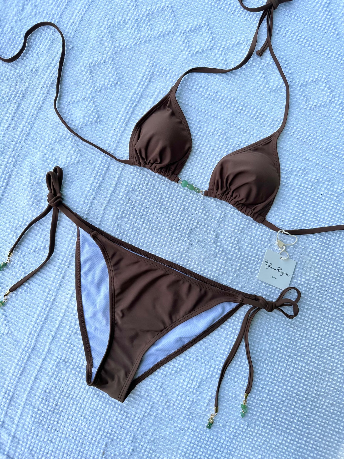 green aventurine bikini