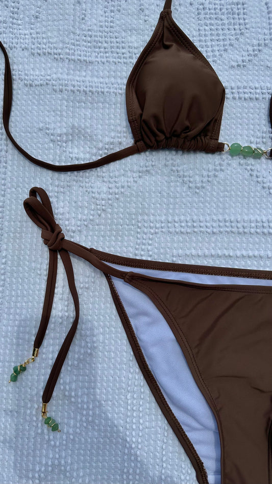 green aventurine bikini