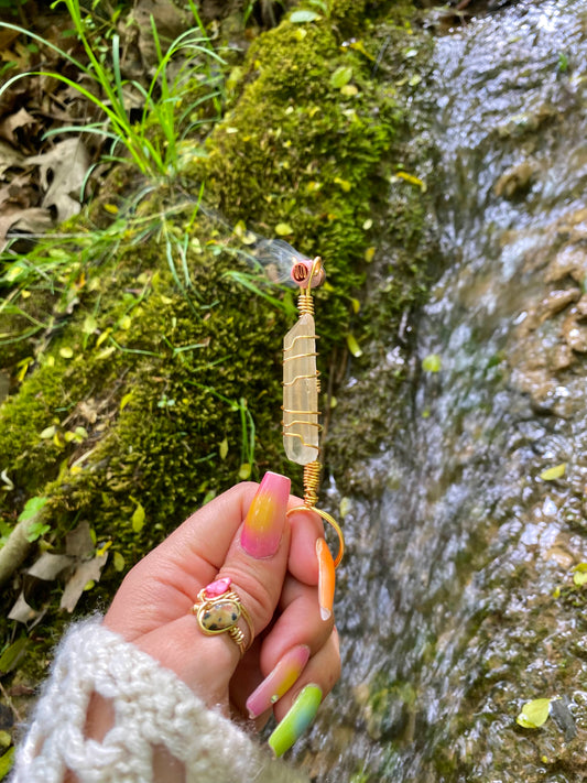 lemurian quartz cigarette holder