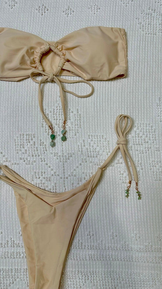amazonite strapless bikini