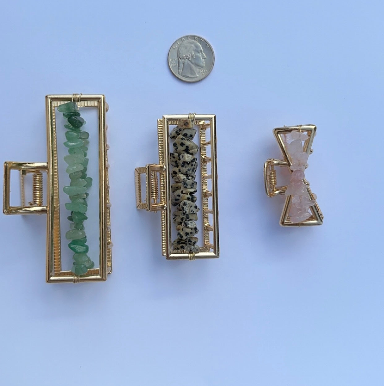 gemstone hair claw